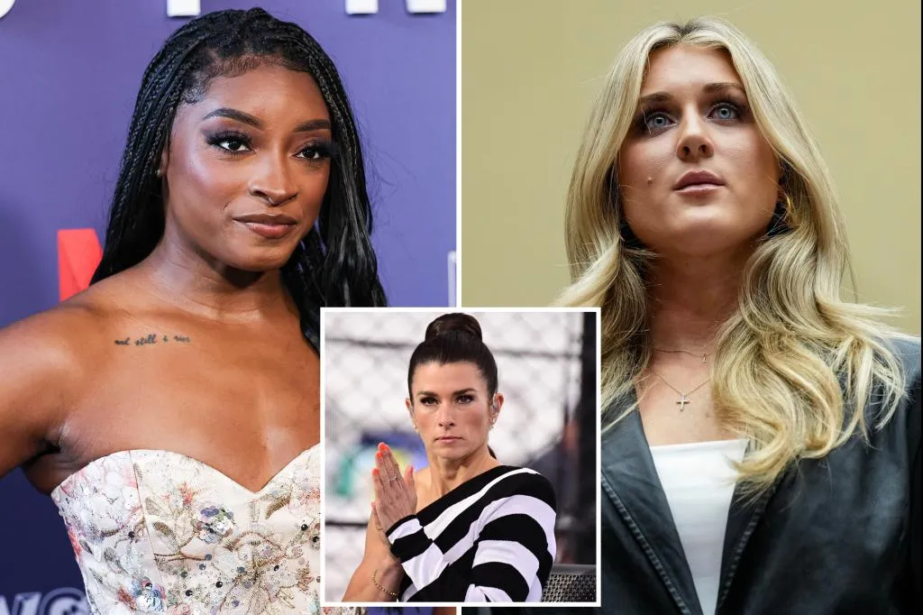 Ex-NASCAR driver Danica Patrick weighs in on Riley Gaines and Simone Biles' social media feud over trans athletes